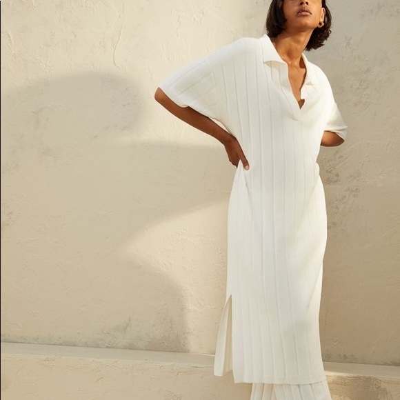 H&M Dresses & Skirts - H&M Cream Rib Knit Dress